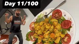 Day 11 of 100 Day Gym Challenge | Leg Day + Cooking Healthy Chicken Dinner in Air Fryer