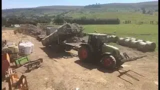 RDS Richard Dent Self Loading 10 Round Bale Chaser Trailer in the north yorkshire moors