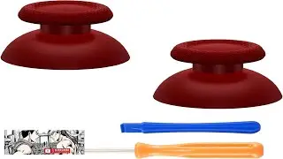 eXtremeRate Carmine Red Replacement Thumbsticks for PS5 Controller Custom Analog Stick Review