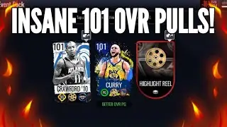 INSANE 101 OVR PULLS!!! OPENING HIGHLIGHT REEL PACKS!!! NBA LIVE MOBILE 21