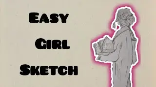 Easy girl sketch #best #SaFa Art lab #yt #easy #art 