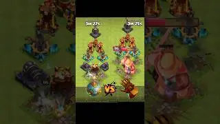 giant gauntlet vs spiky ball  clash of clans comparison video #clashofclans #coc #giantgauntlet