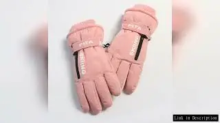 WOMEN'S Professional Winter Warm Skiing Gloves, Warm Snow Gloves, Waterproof Motorcycle Gloves, Smil
