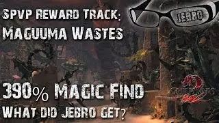GW2 Maguuma Wastes sPVP Reward Track chest opening Jebro gets involved! Magic find 398%!