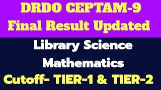 DRDO Final Result Updated