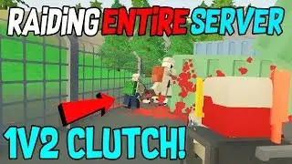 RAIDING THE ENTIRE SERVER! 1v2 VIPER CLUTCH OVER HORDE LOOT! - Unturned Vanilla Base Raids