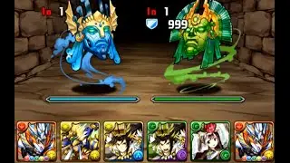 Puzzle and Dragons - Wednesday Dungeon Legend Horus Team/パズドラ EU 水曜ダンジョン 地獄級 ホルス PT ノーコン