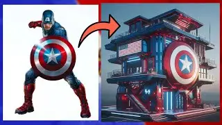 marvel superhero🏠but House transform ll dc marvel heroes ll all characters, Spiderman, ironman, ai