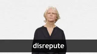 How to pronounce DISREPUTE in American English
