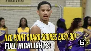 NYC PG Markquis Nowell Scores Easy 30! Full Bishop Loughlin Highlights!