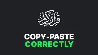HOW TO COPY-PASTE VERSES FROM THE NEW QURAN.COM WEBSITE IN ADOBE PROGRAMS