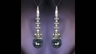 Серьги с александритом в серебре