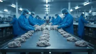 🐦 Inside a Pigeon Meat Processing Factory: From Raw Pigeons to Packed Meat (Full Process)