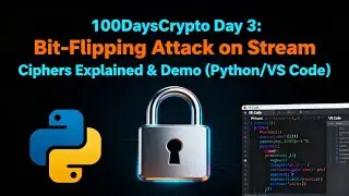 Bit-Flipping Attack on Stream Ciphers Explained & Demo (Python/VS Code), 100DaysCrypto Day 3