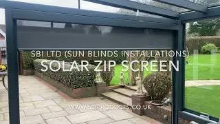 🌞 Solar Powered Zip Screens provide Shade and Privacy to Verandas, & Glass Rooms.