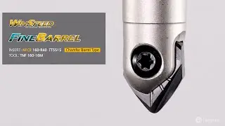 Two barrel type inserts for finishing in profile milling: FINE-BARREL (NFLB, NFCB)