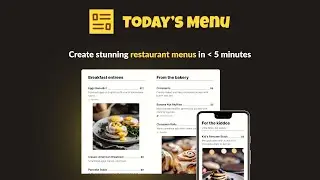 Today's Menu Trailer - Create Stunning Restaurant Menus