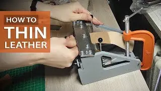 How to Thin Leather for Doll Clothes & Shoes | Как я Истончаю/Шерфую Кожу для Кукол