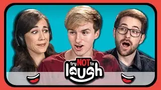 YouTubers React to Try to Watch This Without Laughing or Grinning #17