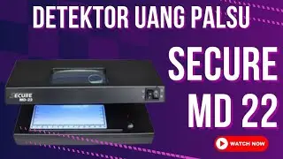 UANG PALSU TIDAK AKAN LOLOS PAKAI MESIN DETEKSI UANG PALSU SECURE MD22 | LAMPU UV & MG