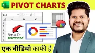 how to use pivot chart in excel in Hindi | Best Video With Many Examples