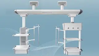 Modern ICU Equipment Bridge Type Pendant Ceiling Mounted Double Medical ICU Pendant