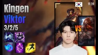 Kingen Top Viktor vs Gragas lol KR solo rank Full Game 14.24 | 킹겐 빅토르 vs 그라가스