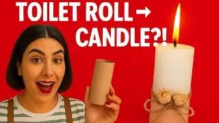 &ldquo;Toilet Paper Roll into a Stunning Concrete Candle! 🕯️ | DIY Candle Making&rdquo;