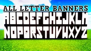 How to Make EVERY Letter Banner in Minecraft (A-Z Tutorial)