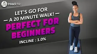 Let's Go For A 20 Minute Walk! Walking Pad or Tread Workout with wrist weights!