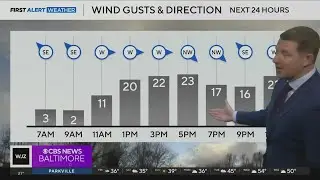 Mainly dry and cold weekend ahead for Maryland