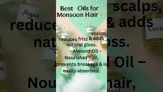 Say bye to Sticky Hair This Monsoon |Best Non-Sticky Oils for Monsoon Hair #haircare#youtubeshorts