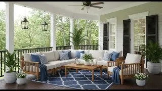 🍂 2025 Fall Porch Makeover: Southern Charm Meets French Country Elegance!