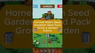 Horned Melon Seed - Gardener Seed Pack - Seed Stages Event - Grow a Garden - Roblox Gameplay #viral