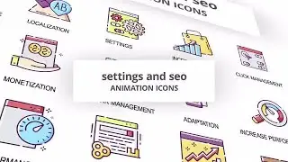 Settings & Seo - Animation Icons After Effects Templates