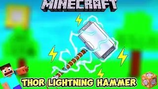 Thor Lightning Hammer Minecraft Command Block Hack in Bedrock (+1.19)