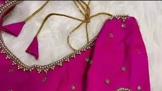 Aari work tips for beginners💡 simple blouse design 