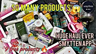 Biggest smytten hual ever🔥//// 9 free products, with extra symtten bucks