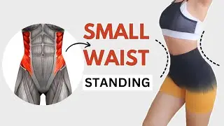 Lose love handle abs, get small waist in 10 days, 20 min standing no jumping
