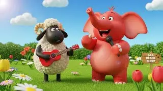 Bubble Sheep & Red Elephant 🐘🔴 | Fun Kids Cartoon Story 🌈🎉