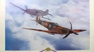 Gallery Loggia D - Spitfire 1A, KIWI II Alan Deere - Limited Edition Print