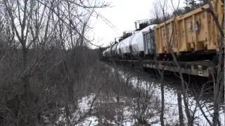 VIA/ CN at Mile 180 Kingston Subdivision.mpg