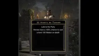 Holiday Event D2R - Jan 3 - Level 100 Meteor when you die.