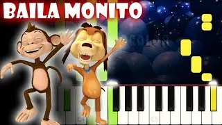Baila Monito | Piano Cover | Tutorial | Karaoke