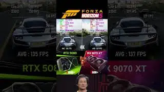 RTX 5080 VS RX 9070 XT FORZA HORIZON 5 4K | #rtx5080 #rx9070xt