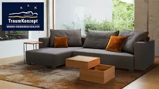 Schlafsofa-Ecke Pallini Signet: auf Daunen gebettet