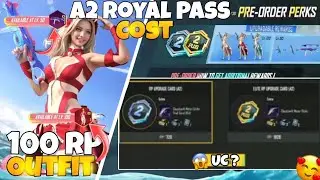 A2 Royal Pass Cost | Upgraded Gun Skin Full Look | A2 Pre-Order Perks is Here | New Royal Pass Leaks