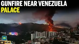 Heavy Gunfire Near Venezuela&rsquo;s Presidential Palace in Caracas | 4K