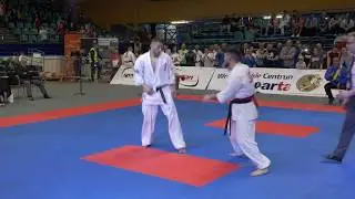 Alim Iunusov (Russia) vs Pasquale Montalto (Italy) 1/4 -70 / 33rd EC IKO, Poland