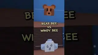 Bear Bee VS. Windy Bee in Bee Swarm Simulator #shorts #beeswarmsimulator #roblox